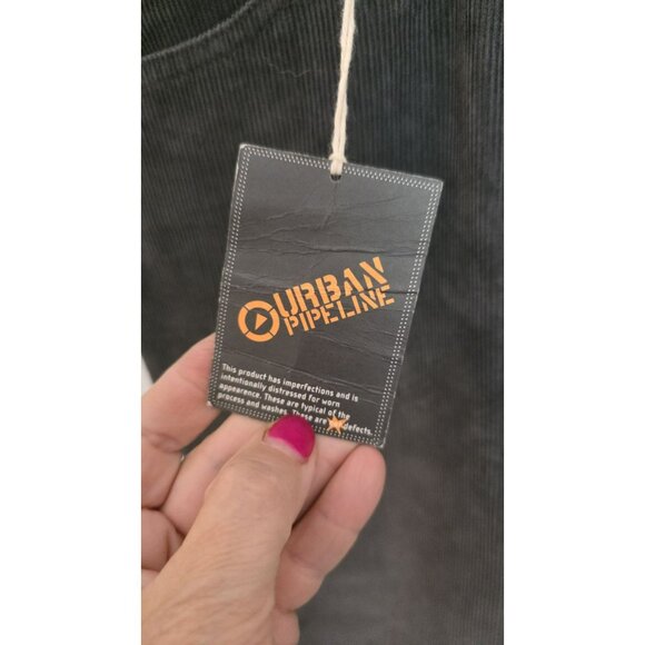 URBAN PIPELINE Corduroy Pants Adjustable Waist Grey Wash BOYS 8 Reg Boot NWT - Picture 3 of 9